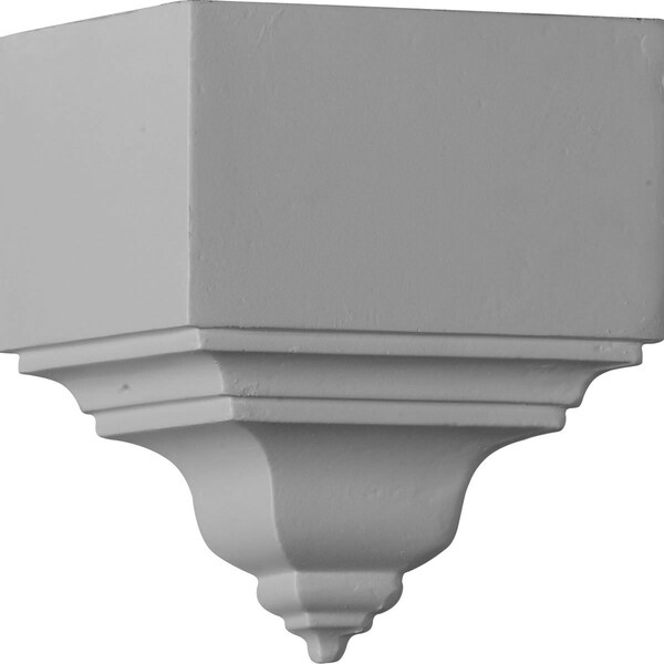 Ekena Millwork 3 1/8"P x 3 1/8"W x 7 3/4"H, Outside Corner for Moulding Profiles Less than 3 1/8"P and 3 7/8"H MOC03X03BI - main
